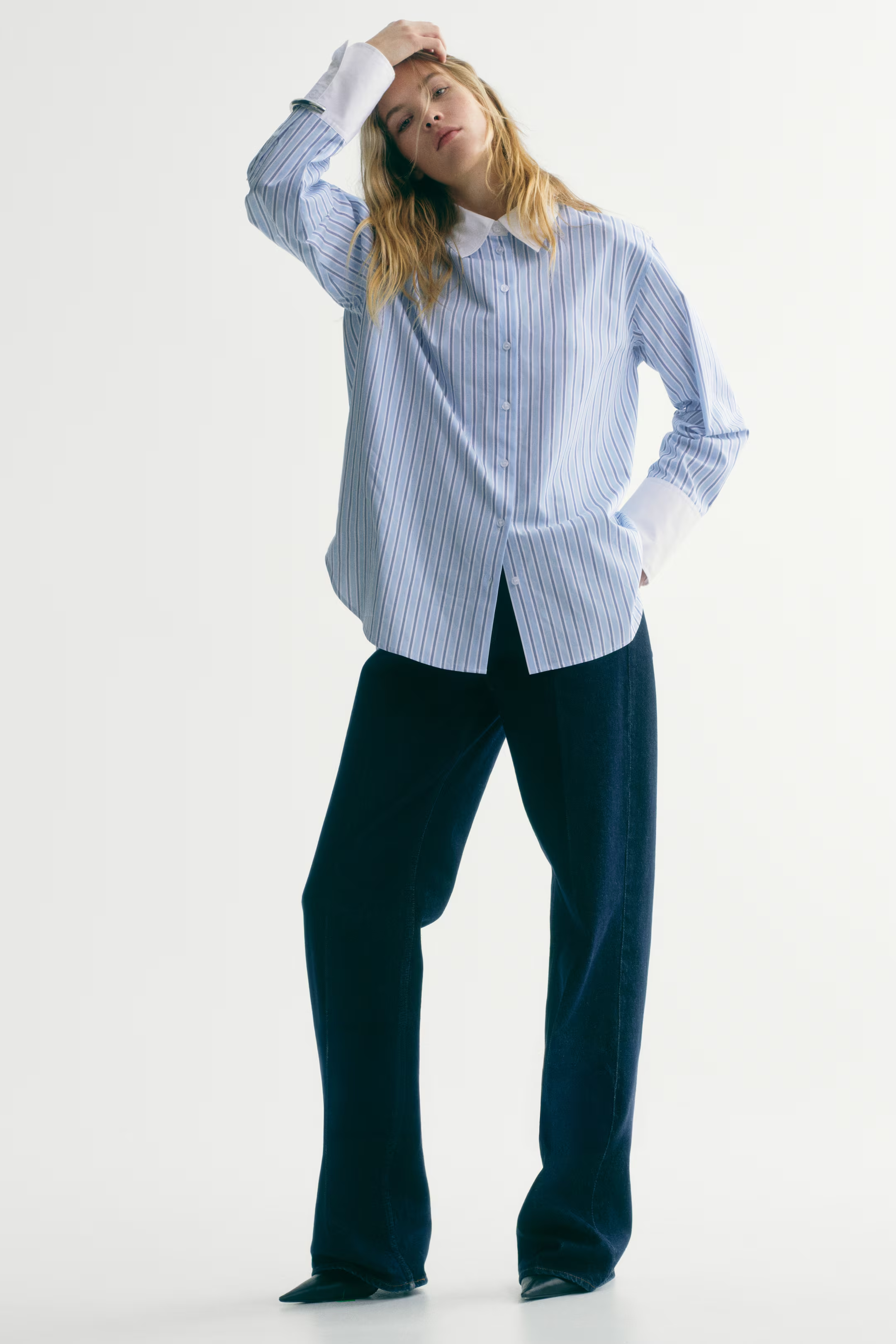 H&amp;amp;M , Cotton Poplin Shirt