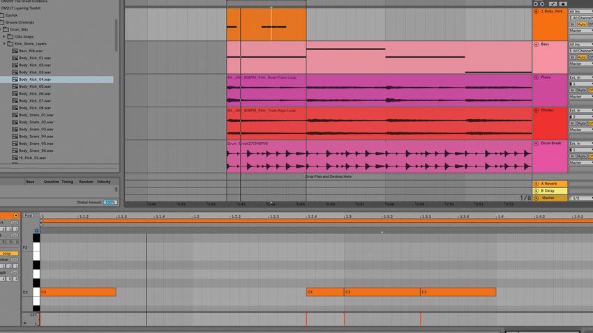 How to layer acoustic and electronic kicks