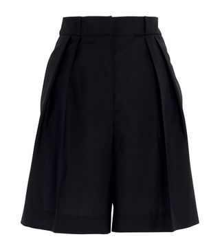 Schwarze Shorts mit weitem Bein für Damen von Róhe |  Harrods Großbritannien