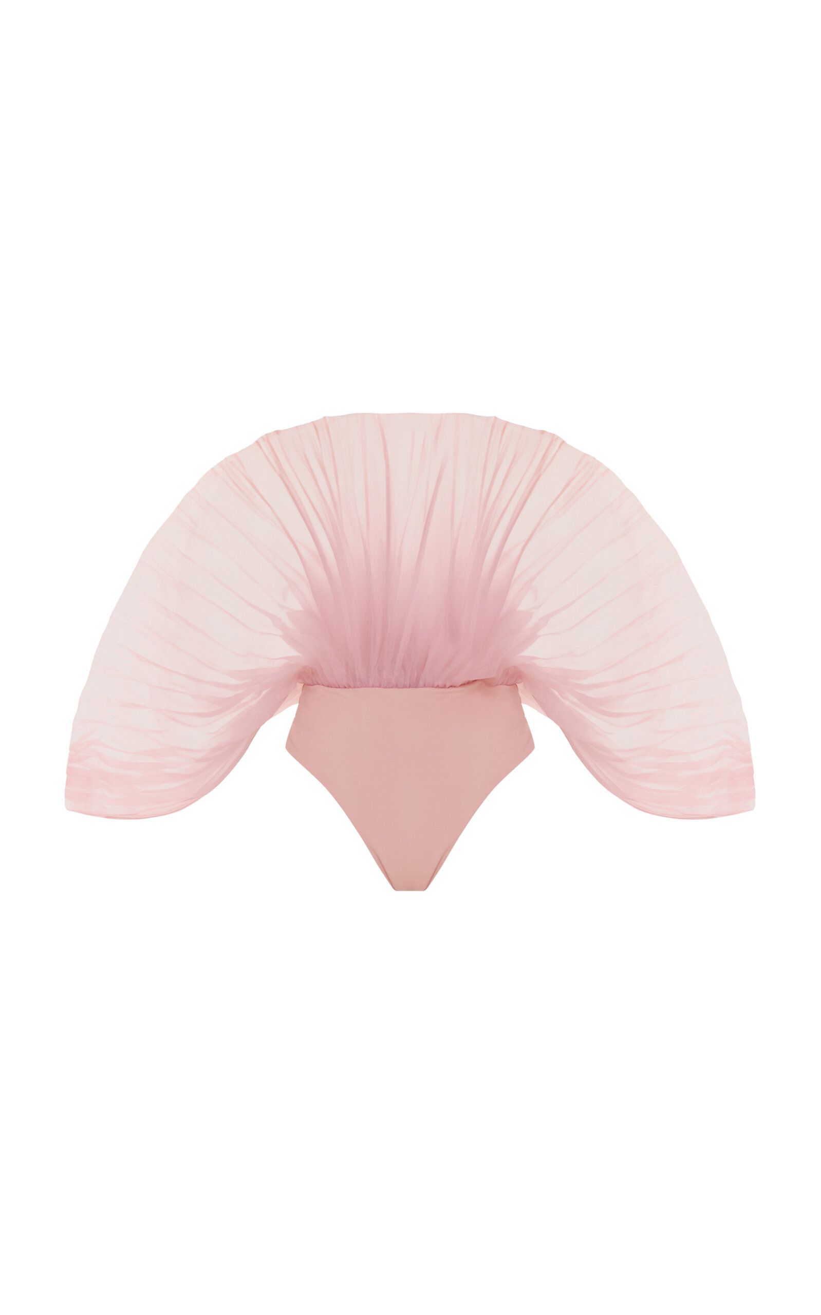 Sombra Pleated Organza Bodysuit