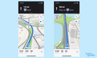 ios 15 driving map now shows lanes and landmarks