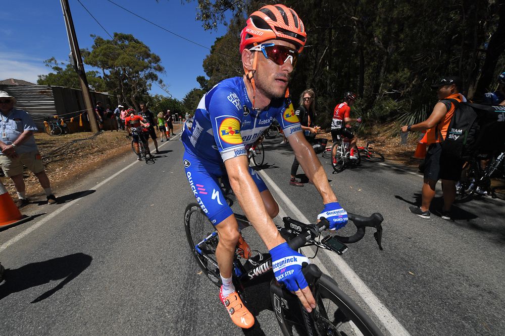 Dries Devenyns finished 10th on Willunga Hill