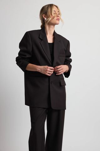 Almina Concept, Oversized Double Button Blazer