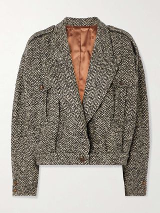 Popoff Serama Herringbone Wool-Blend Jacket