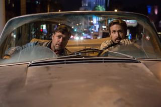 Russell Crowe and Ryan Gosling drive around LA