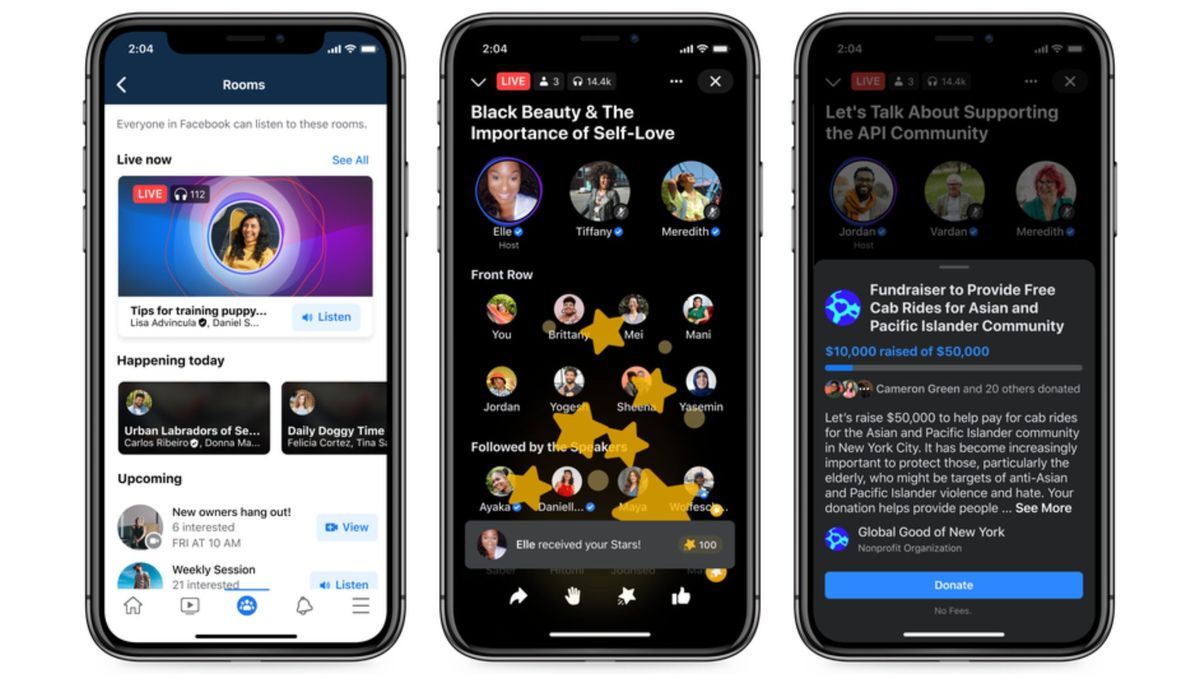 Facebook Live Audio Rooms