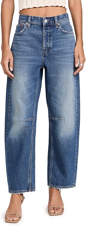 Madewell, Madewell Women&#039;s the Darted Barrel-Leg Jean, Irmo, Blue, 31