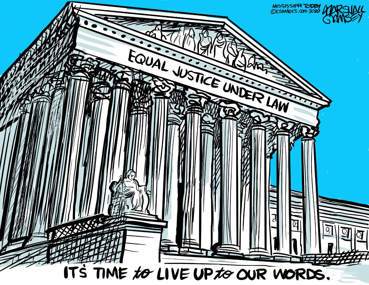 Editorial Cartoon U.S. Supreme Court equal justice