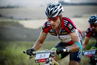 Kevin Evans prior to crashing out during stage 1 of the 2011 Absa Cape Epic