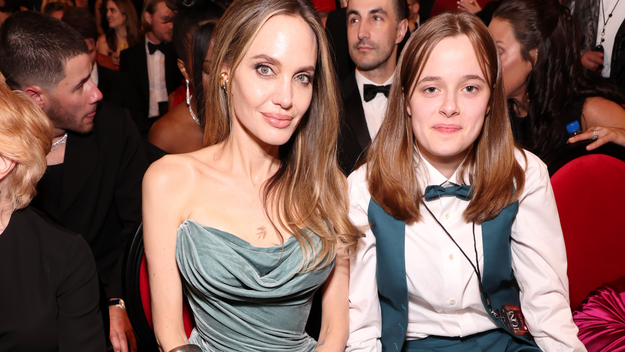 Angelina Jolie and her daughter Vivienne Jolie-Pitt attend The 77th Annual Tony Awards at David H. Koch Theater at Lincoln Center on June 16, 2024 in New York City.