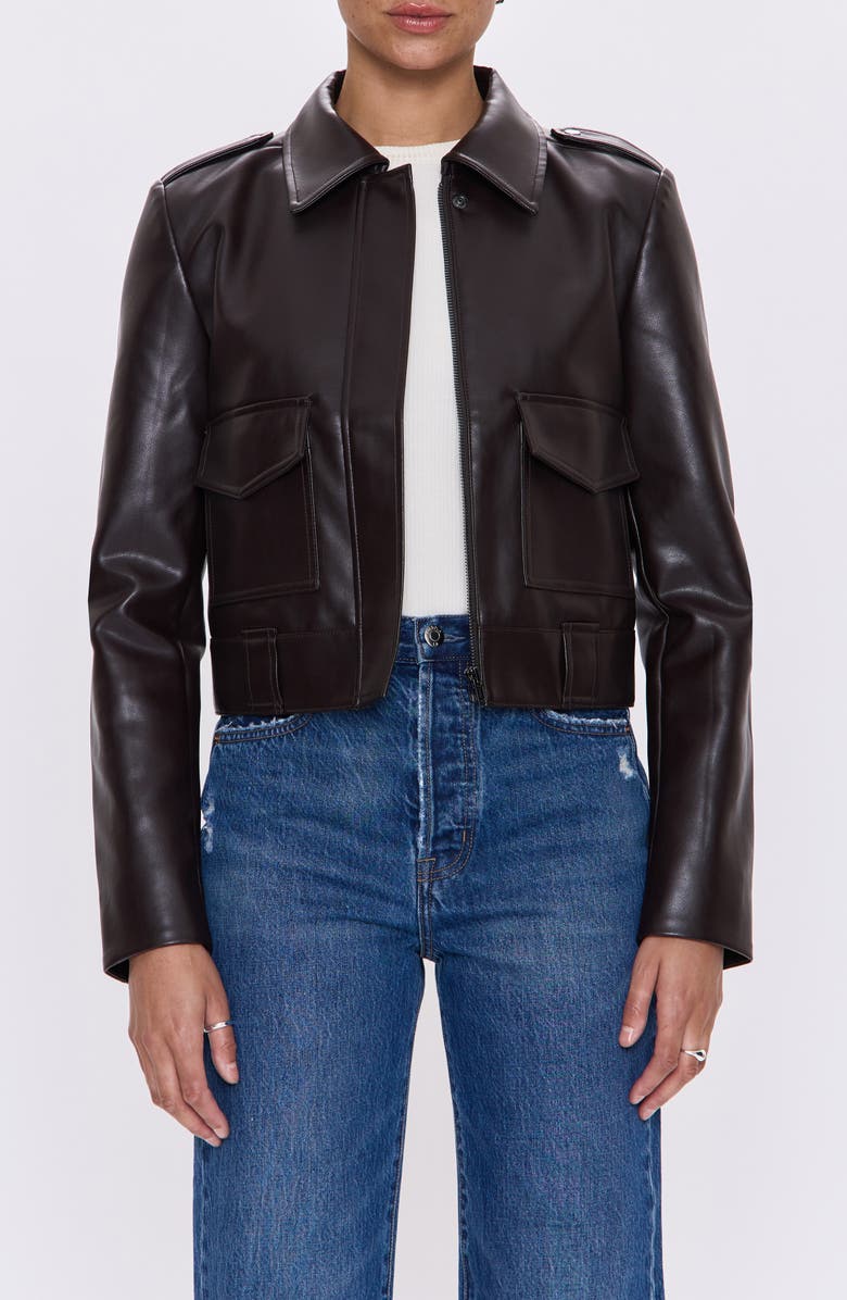 Bex Faux Leather Crop Jacket