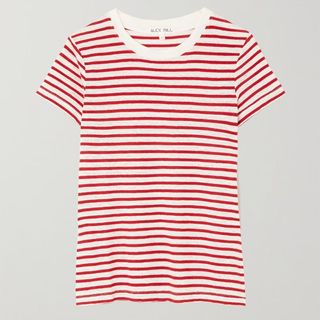 red and white stripe t-shirt