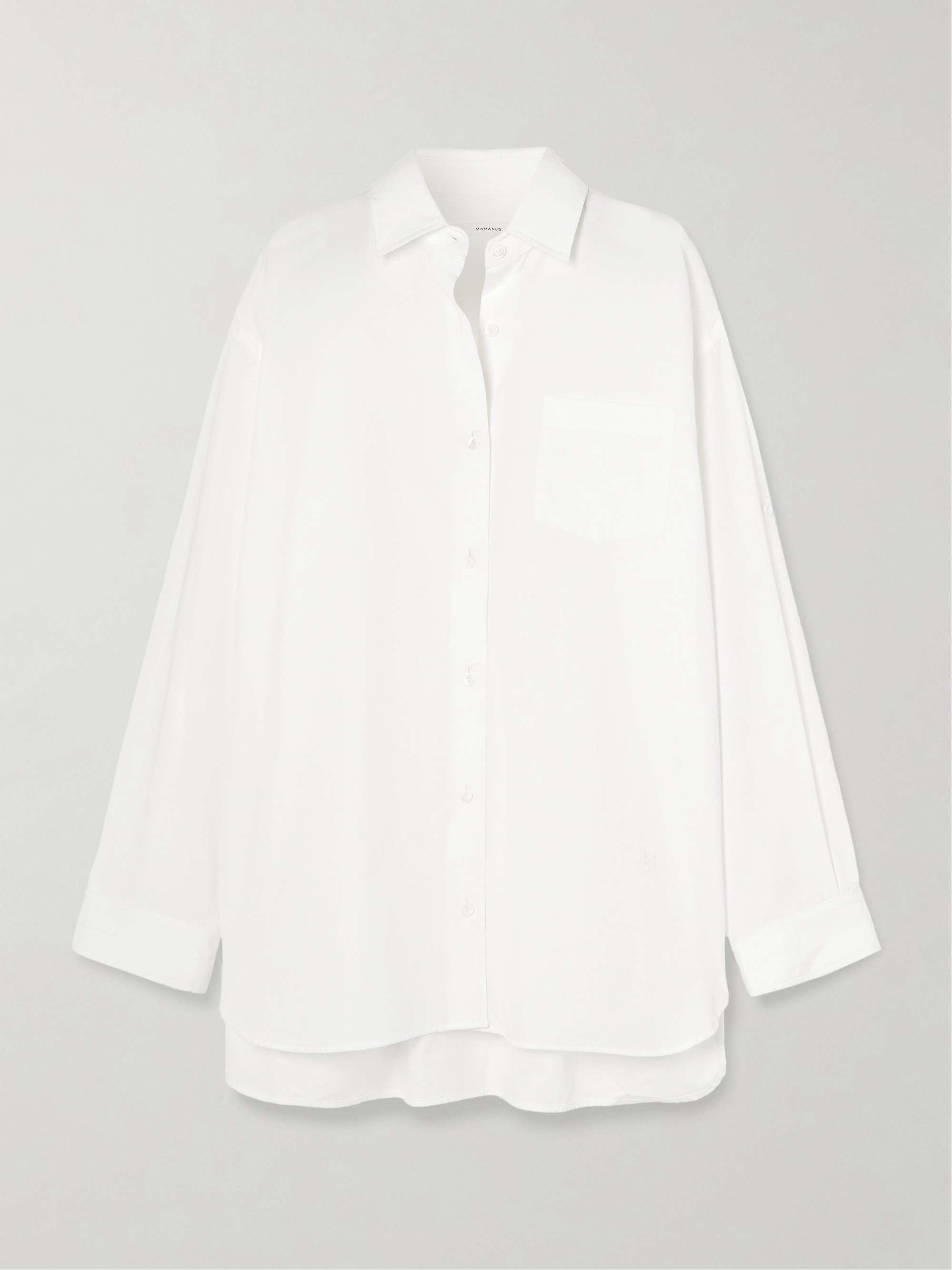 + Maria Mcmanus Oversized Organic Cotton-Poplin Shirt