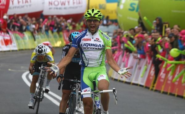 Moreno Moser (Liquigas-Cannondale) won the stage and took the race lead in the Tour de Pologne