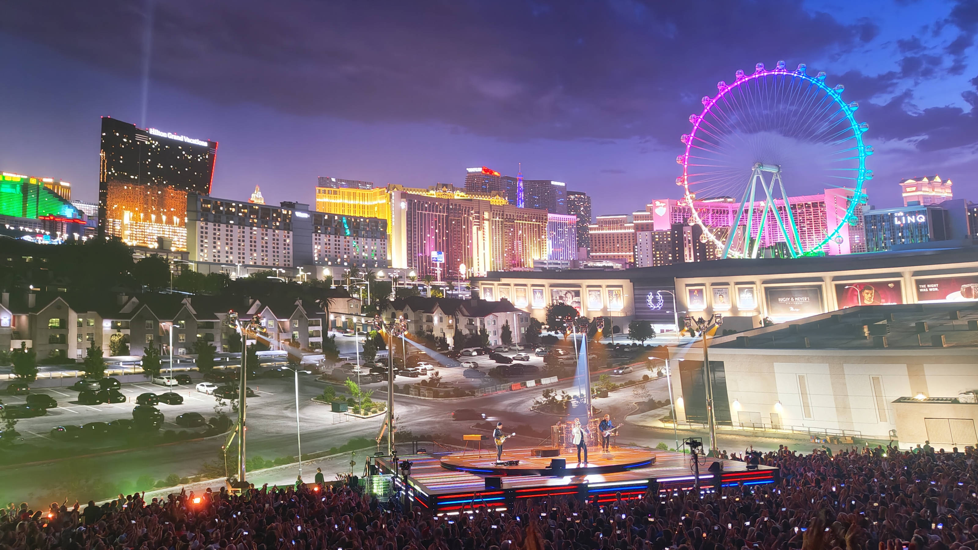 Sphere opening night with U2 near Strip — PHOTOS