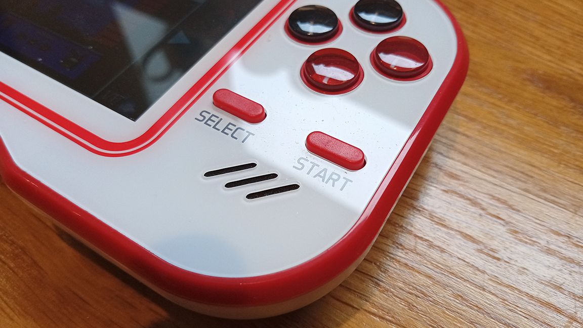 A close photo of the Evercade console