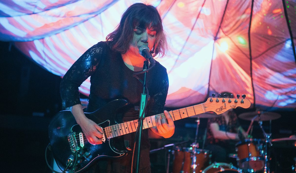 Marissa Paternoster performs with Screaming Females at Saturn Birmingham on October 23, 2018 in Birmingham, Alabama