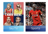 Sky Sports | Sky Q + 8 Sports channels | 18 months | £20 setup | £48