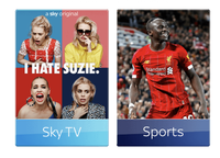 Sky Sports | Sky Q + 8 Sports channels | 18 months | £20 setup | £48 £39 a month from Sky