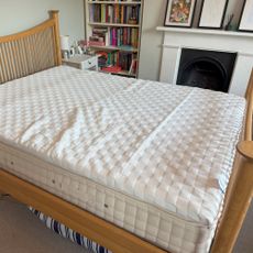 The Levitex Sleep Posture mattress topper being tested