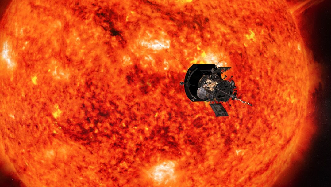 An artist&#039;s depiction of NASA&#039;s Parker Solar Probe at work observing the sun.