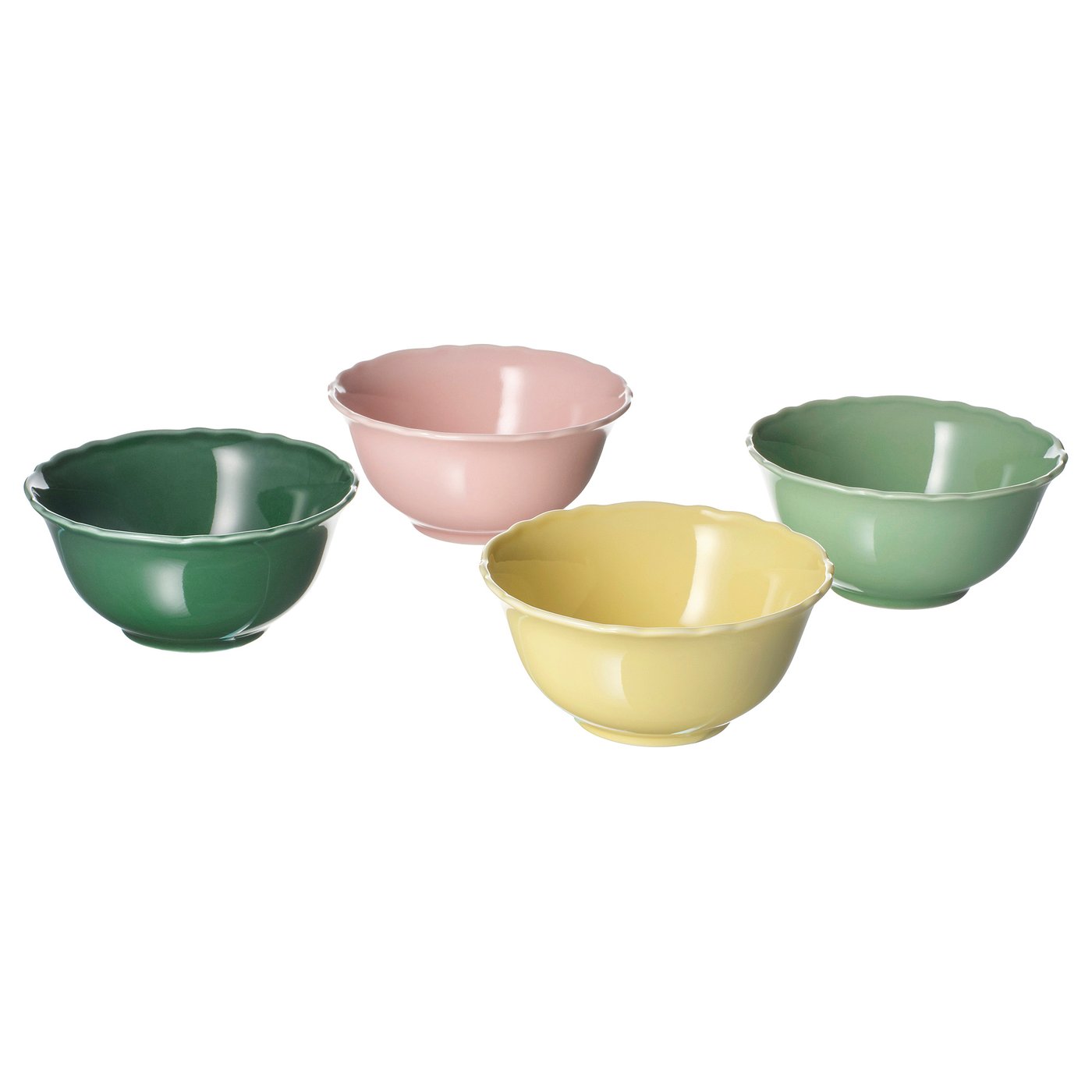 Upplaga Bowl - Light Green Pink/green Yellow 5 "