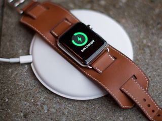 Apple Watch Hermes on a charging pad