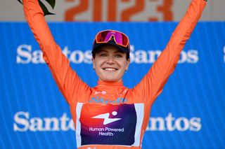 Daria Pikulik's stage win meant she was the first leader of the 2023 Tour Down Under