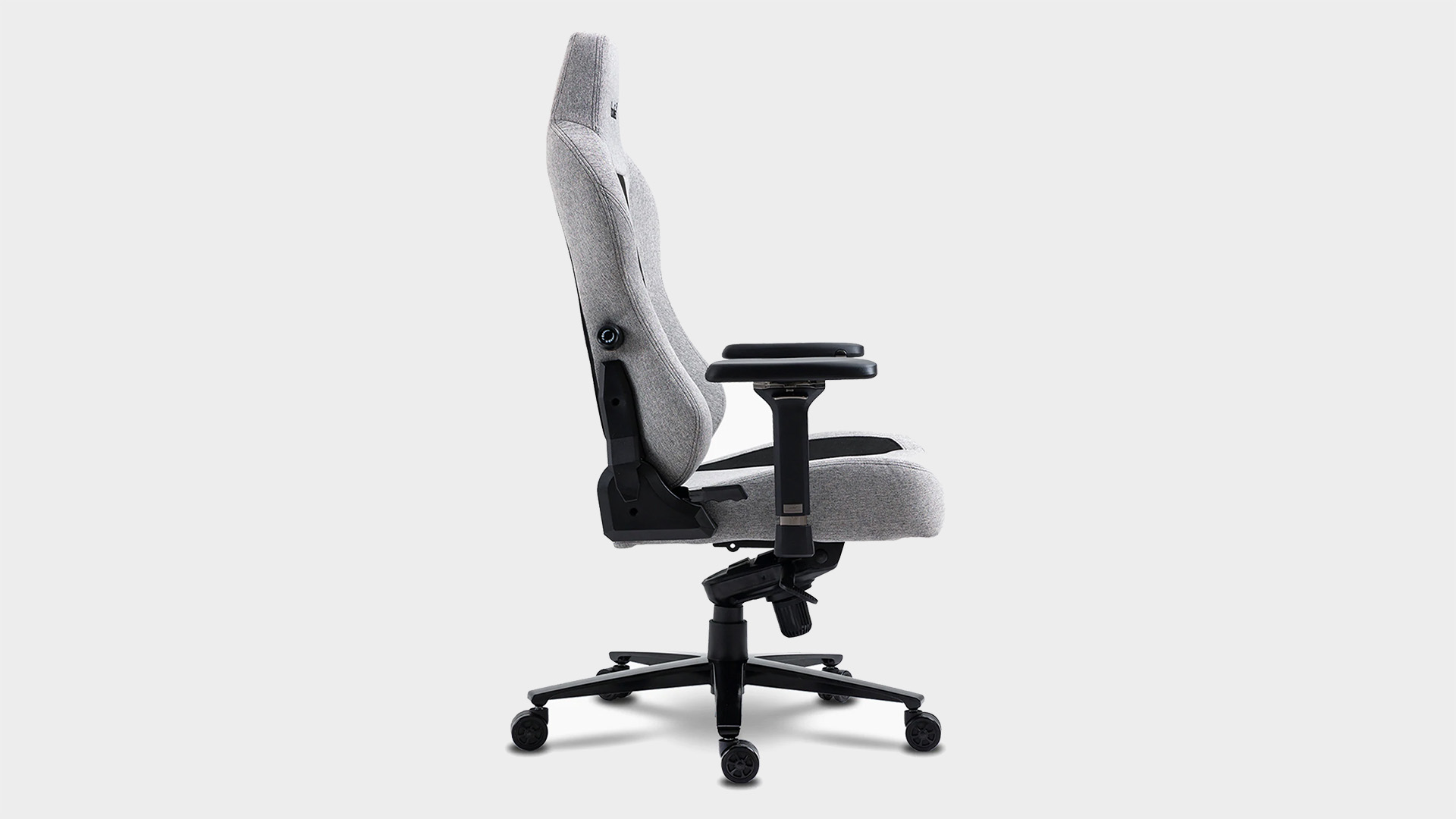 Boulies Master gaming chair from different angles on a grey background