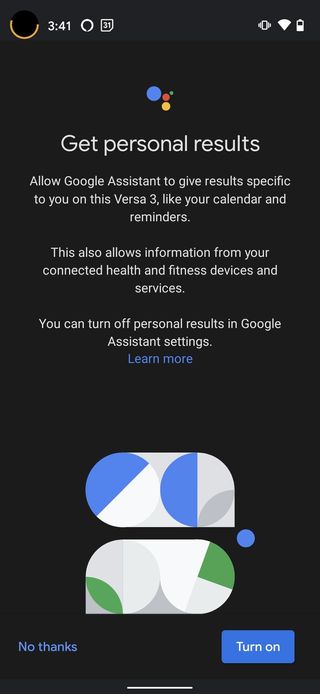 Fitbit Versa 3 Google Assistant Step 9