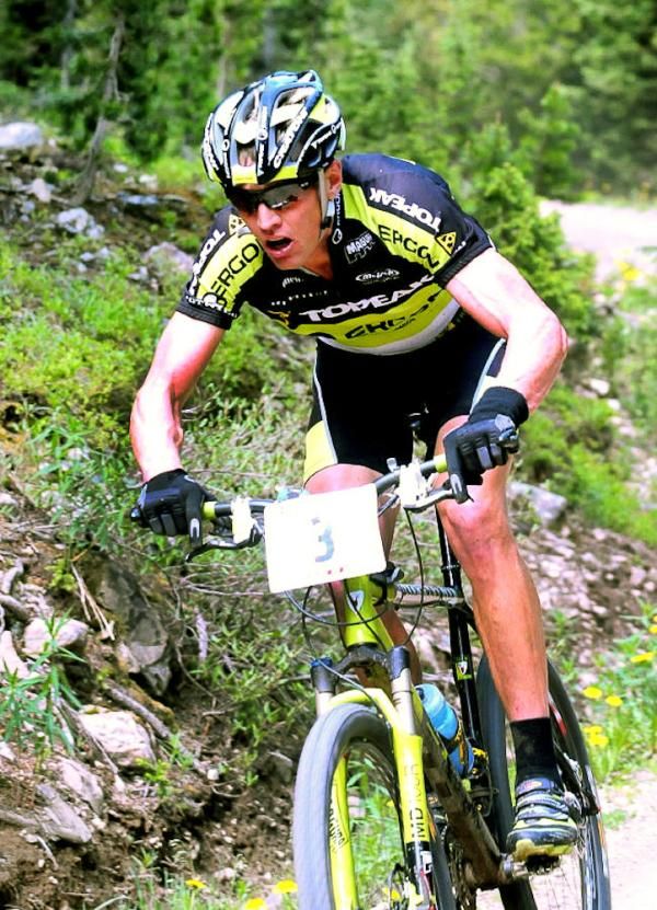 Former Firecracker winner Dave Weins (Topeak-Ergon) descends on the Firecracker course