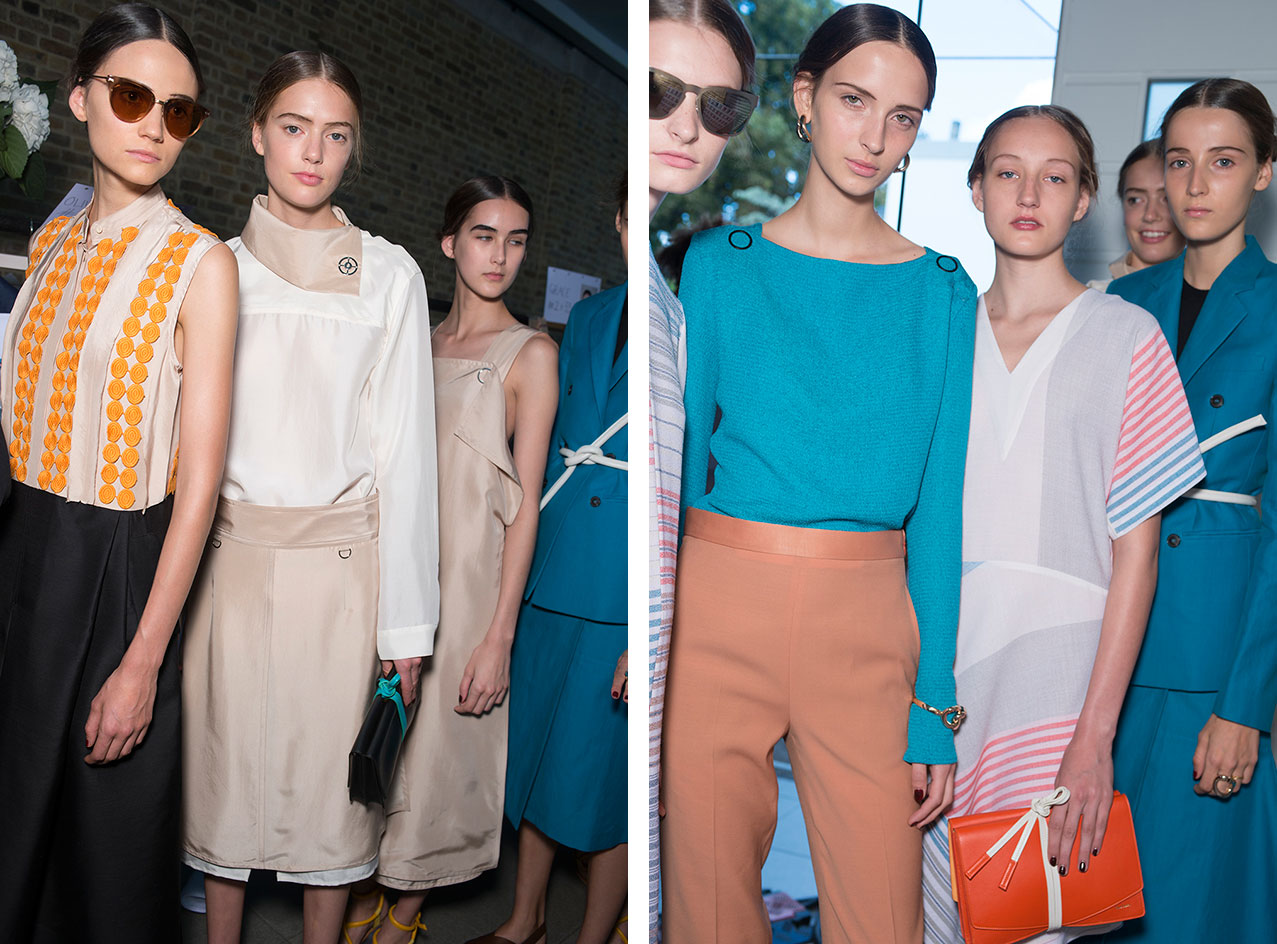 Paul Smith S/S 2016 fashion show backstage models