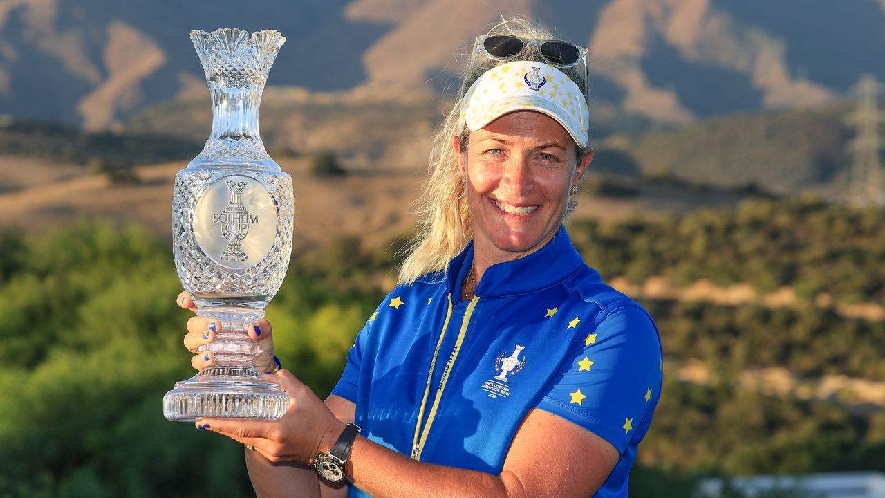 Suzann Pettersen at the Solheim Cup