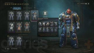 Space Marine 2 armor customization armor sets preview