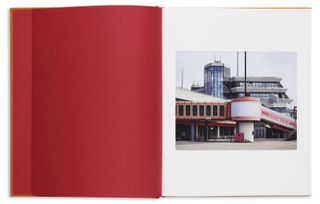 Open page of book on Tegel Airport by Andreas Gehrke