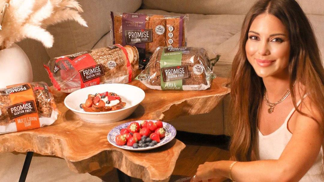 Louise Thompson with some of her favorite gluten-free products