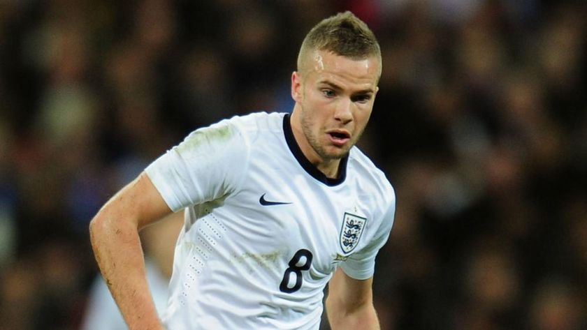 Tom Cleverley in action for England