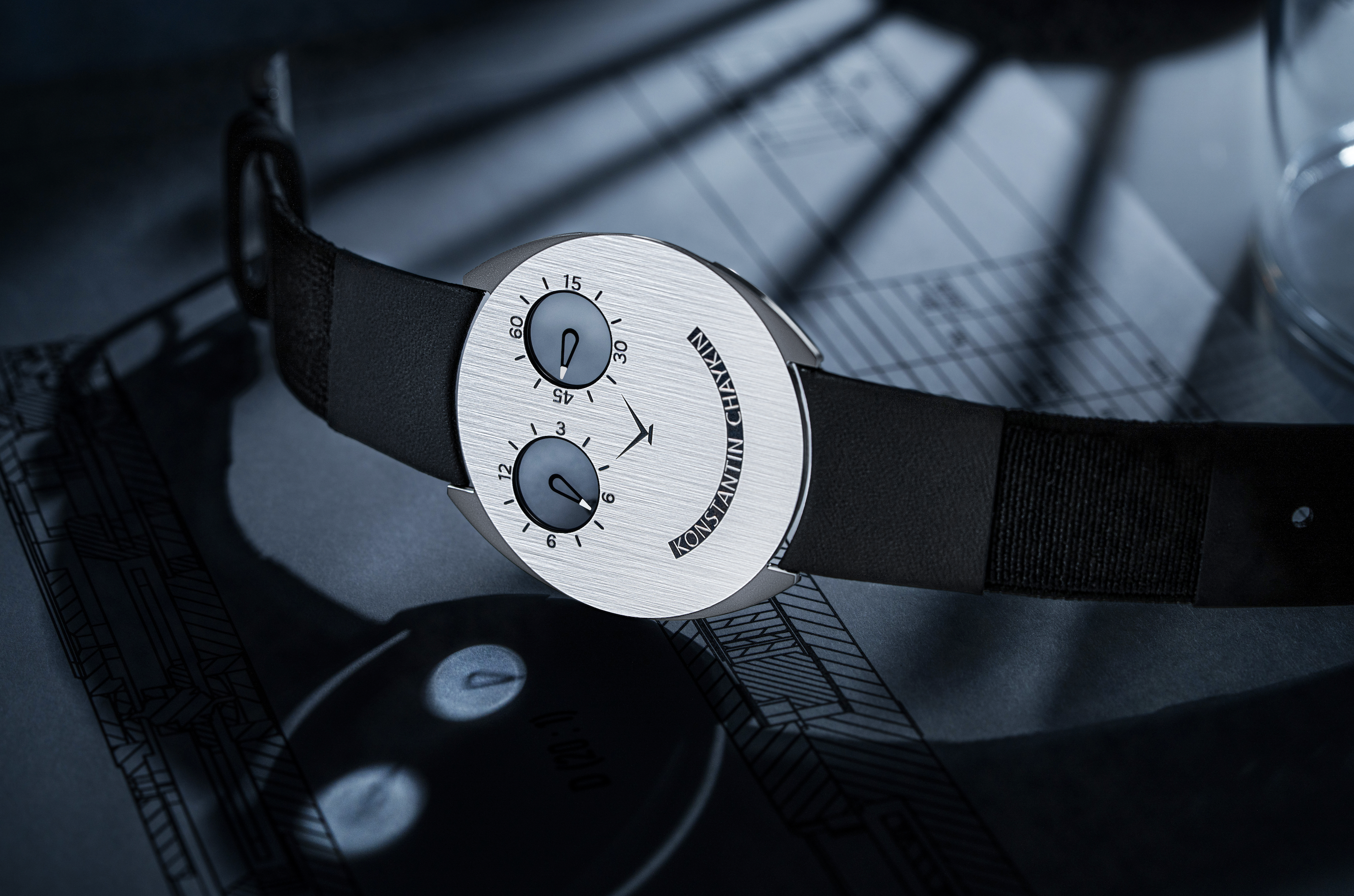 Konstantin Chaykin ThinKing Mystery ultra-thin watch with smiley face