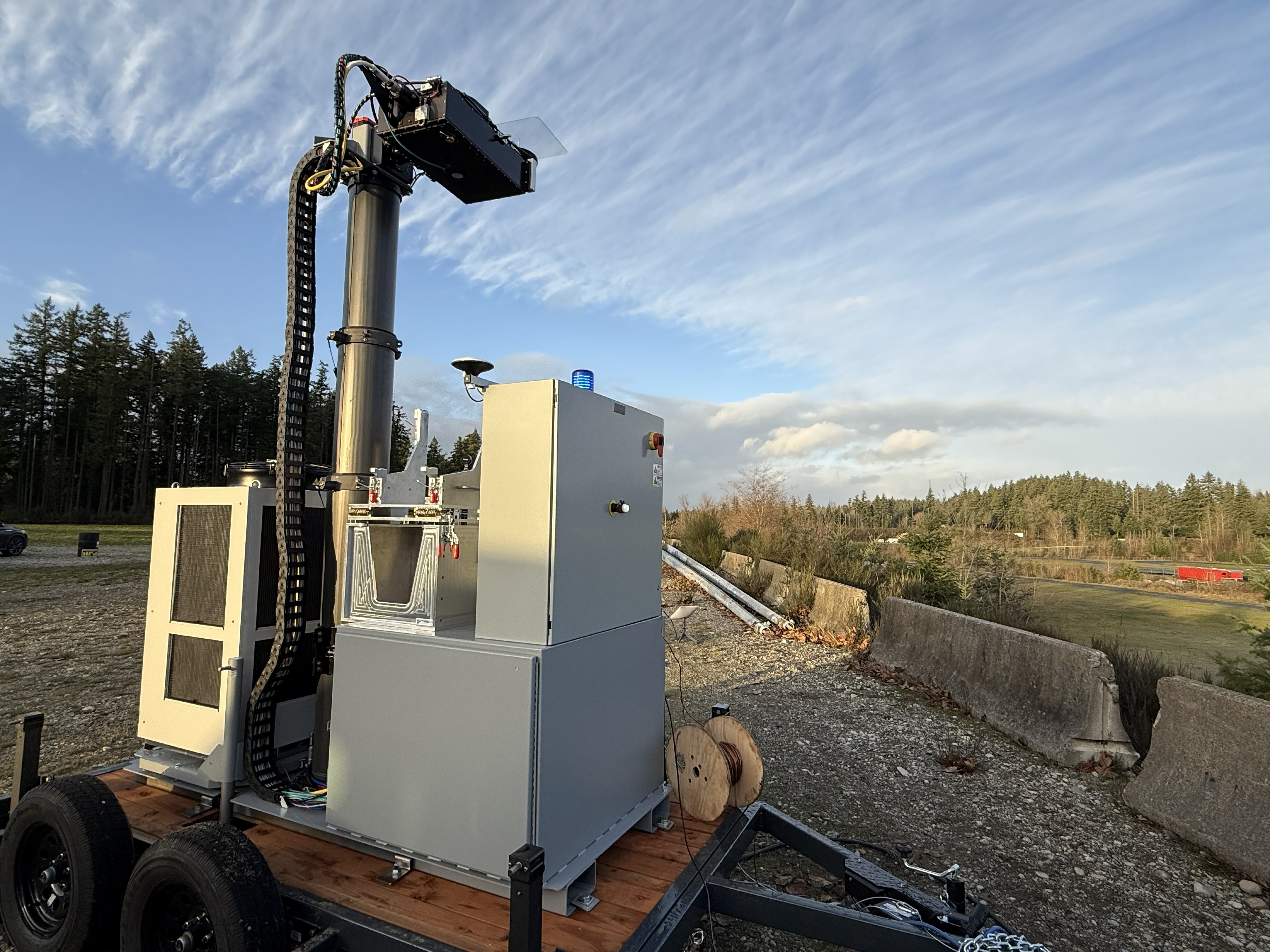 PowerLight transmitter during range testing - December, 2025.