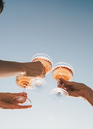 Friends drinking cocktails