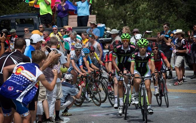 Cannondale on the front in Fort Collins