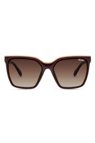 Quay Australia Level Up 51mm Gradient Square Sunglasses