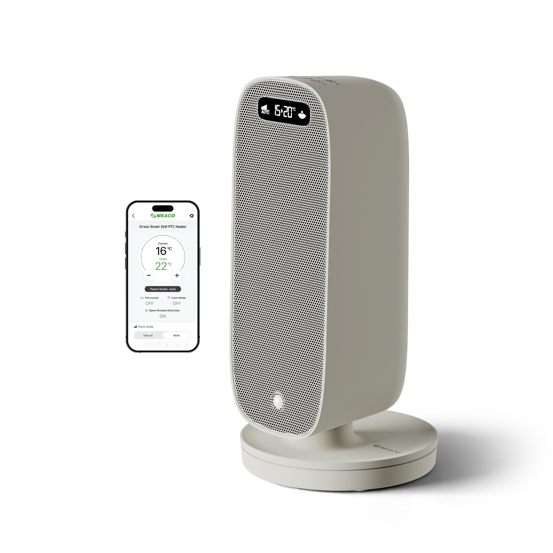 Grisos&amp;trade; Smart 2kw Ptc Fan Heater