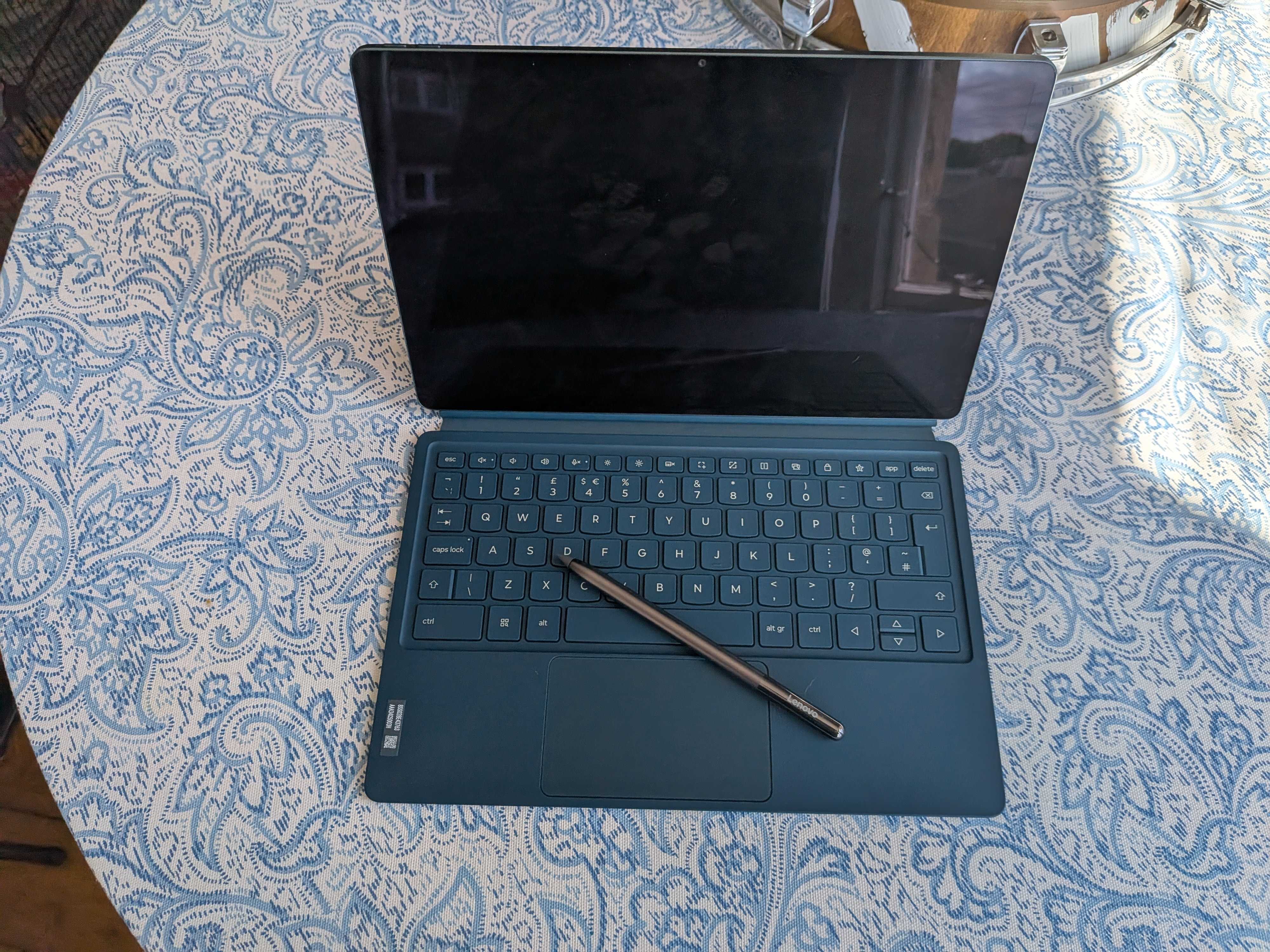 A Lenovo Yoga Tab Plus on a table