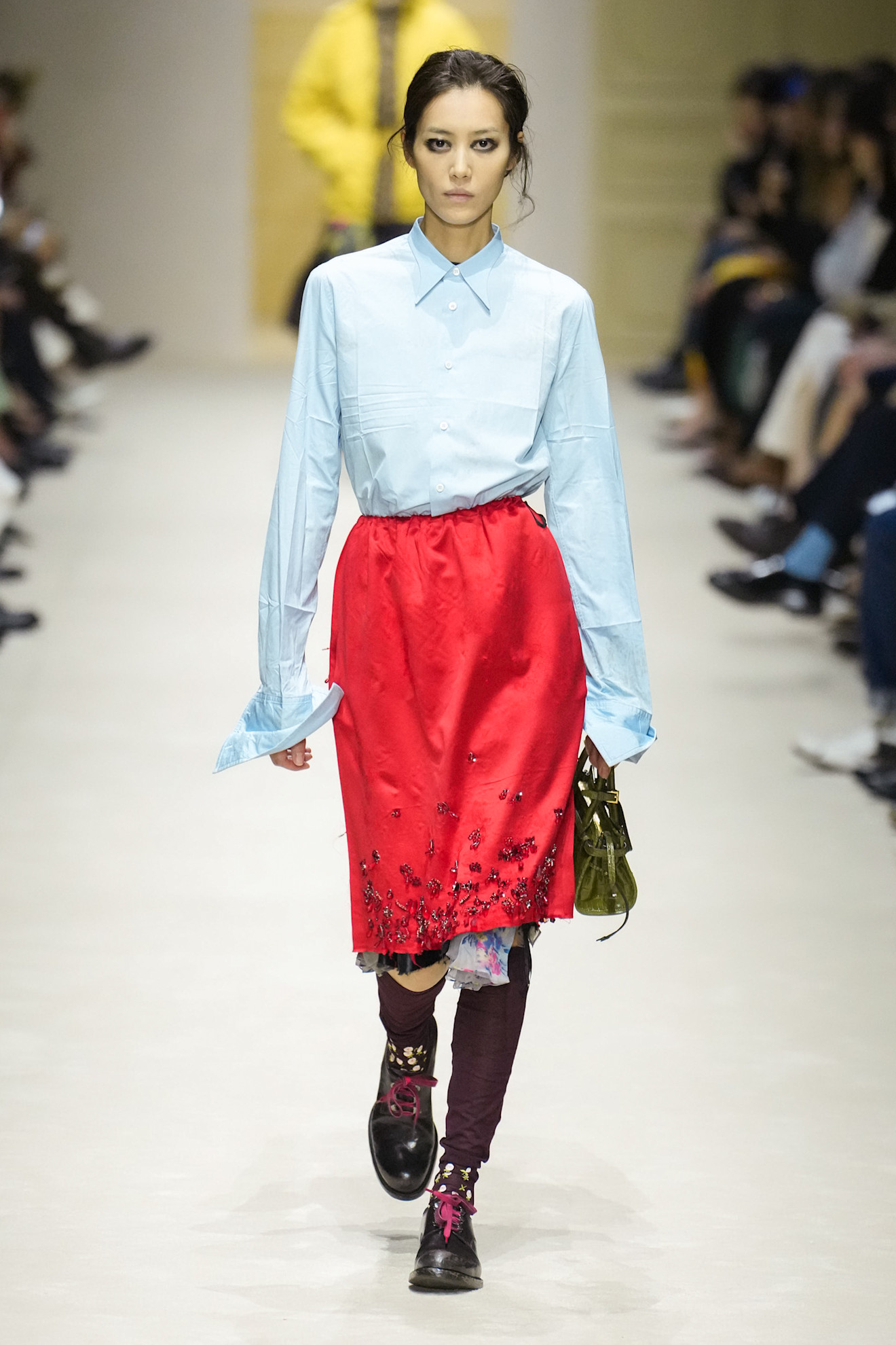 A runway look from the Prada Fall 2026 collection