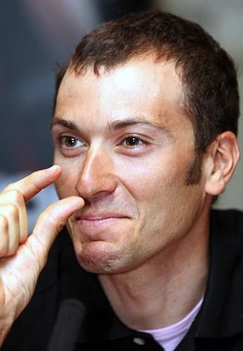 Team leader and Tour De France favourite Ivan Basso jokes about how much cycling his manager Bjarne Riis did during their recent training in the Alps