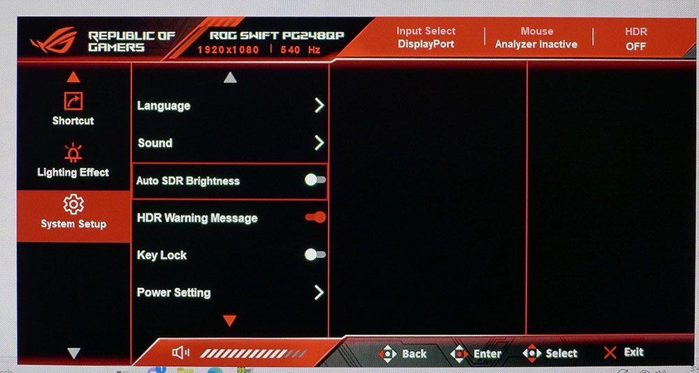 Asus ROG Swift PG248QP