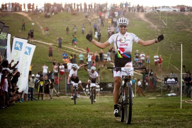 Christoph Sauser (Specialized) wins the songo.info charity race