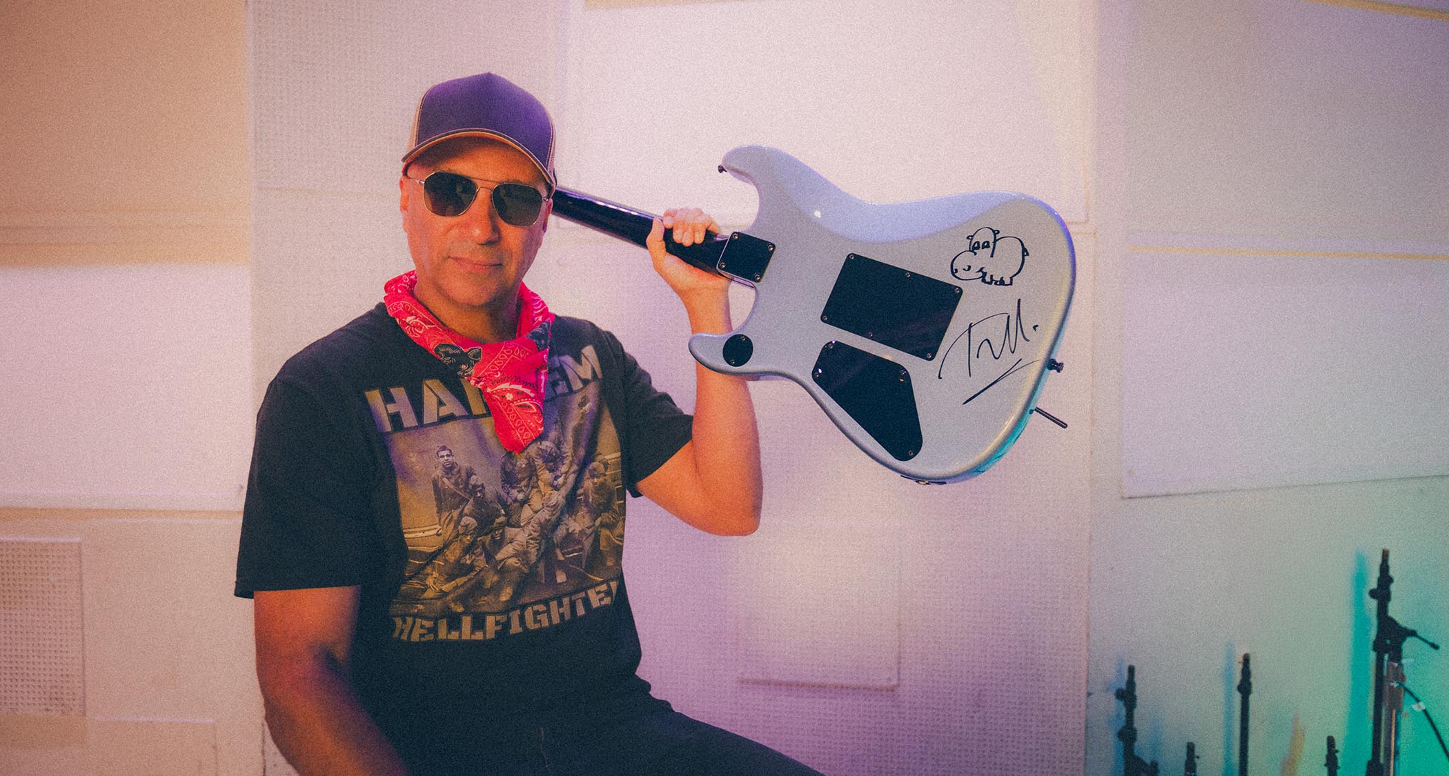 Fender has made an exacting replica of Tom Morello's 'Arm The Homeless' guitar, the mongrel S-style made from parts that became the cornerstone of the Rage Against The Machine guitarist's sound.