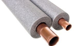 foam insulation on copper pipes